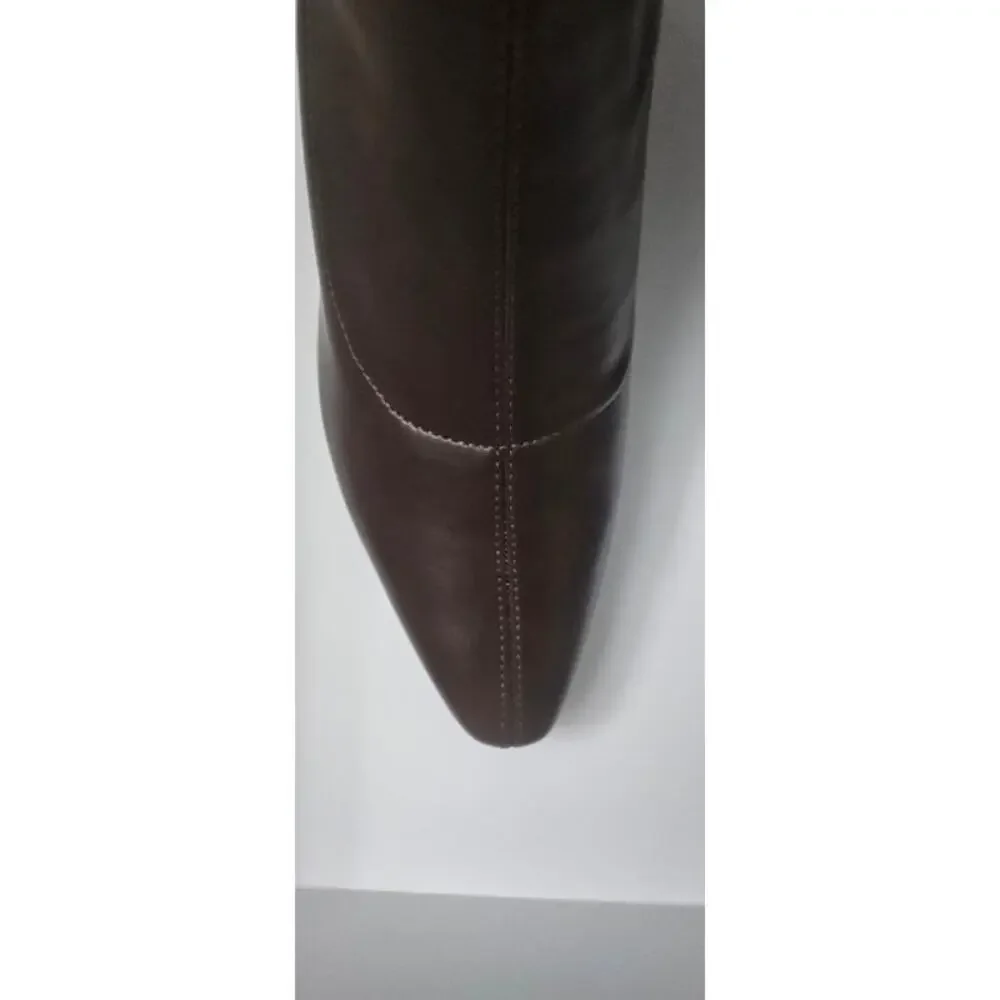 Fk. MSRP $70 NWB GENSHUO KNEE HIGH POINTED TOE KITTEN HEEL BOOTS ♡SIZE 8♡